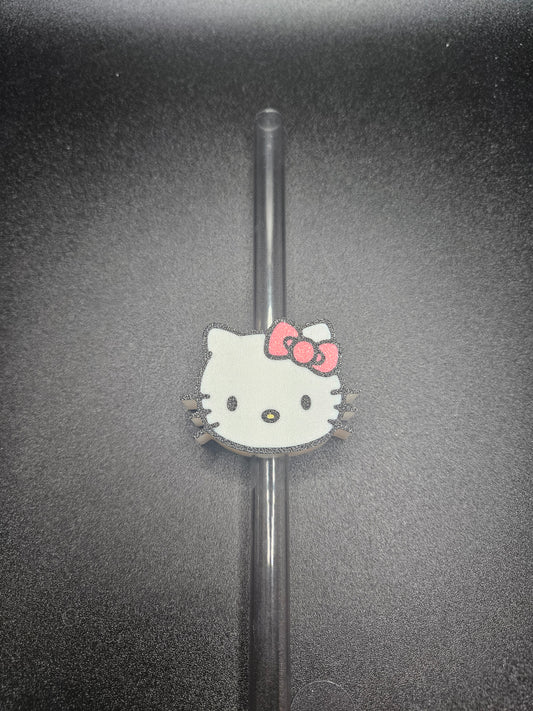 Hello kitty straw topper