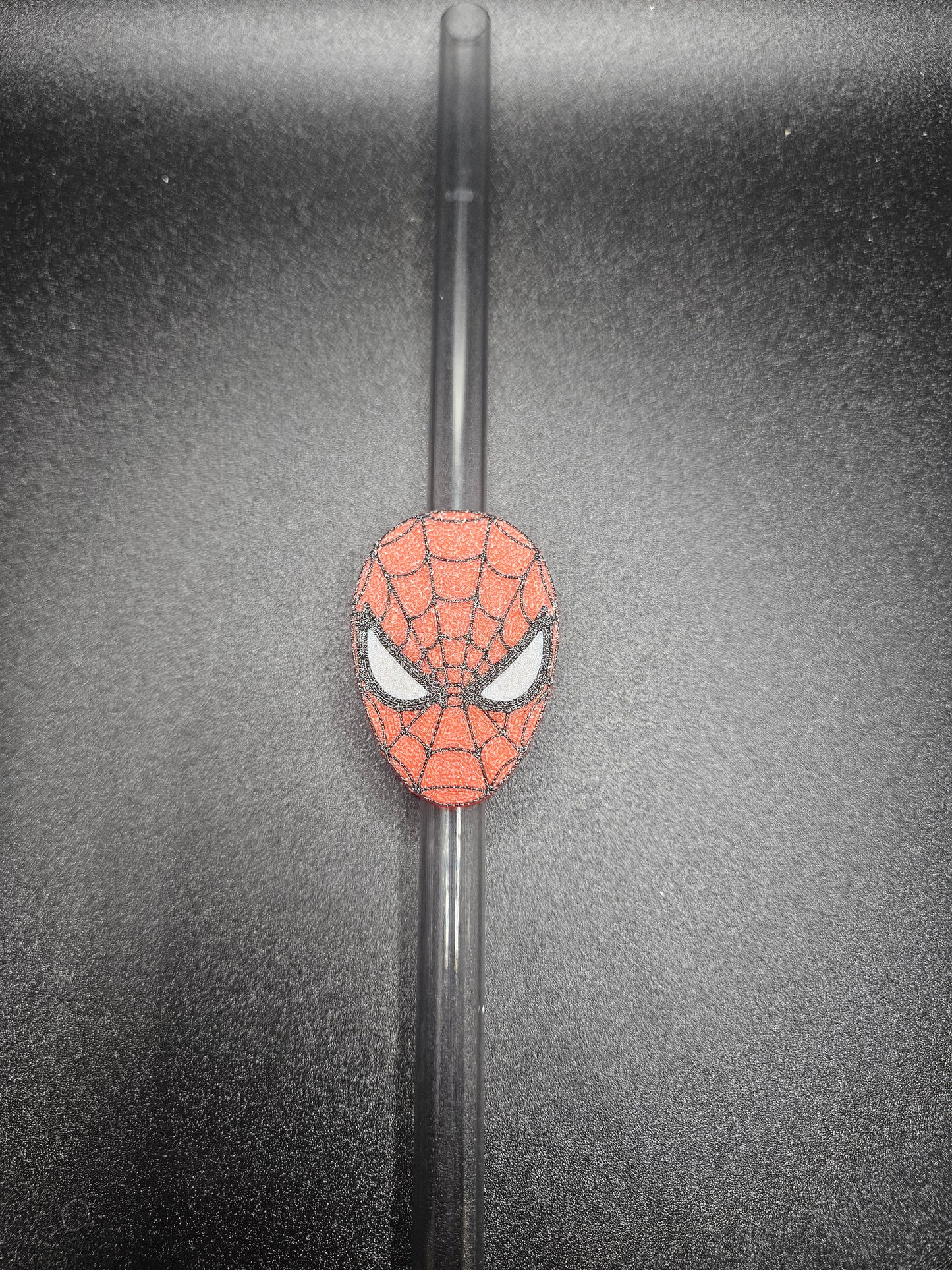 Spider man straw topper